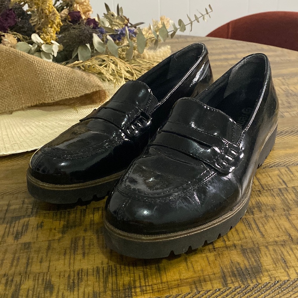 remonte black loafers